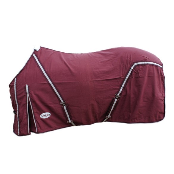 Coperta in Cotone con Cinghie Incrociate e Copricoda