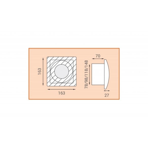 Elettroaspiratore da Parete Lux L120