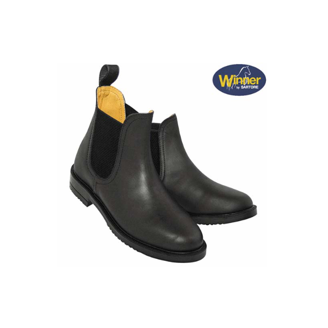 Stivaletto in Cuoio Nero - Marrone...