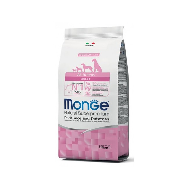 All Breeds Adult Maiale, Riso & Patate Monge
