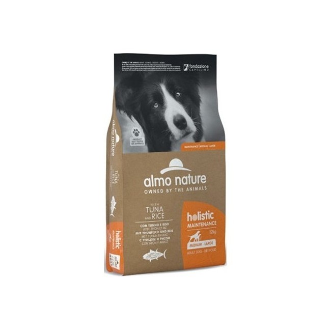 Almo Nature Cane Holistic M-L Tonno & Riso Disponibile nei formati 2 - 12 Kg