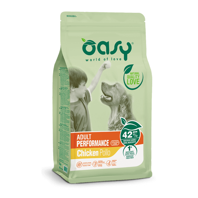 Cane Adult Pollo Performarce Da 3-12 kg. OASY