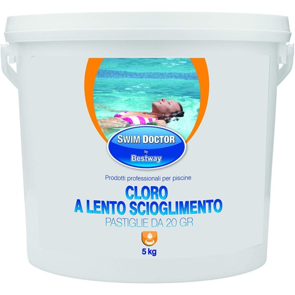 Cloro Pastiglie da 20 gr Disponibile nei Formati 1 - 5 Kg