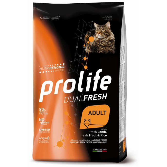 Gatto - Dual Fresh Agnello, Trota & Riso Prolife