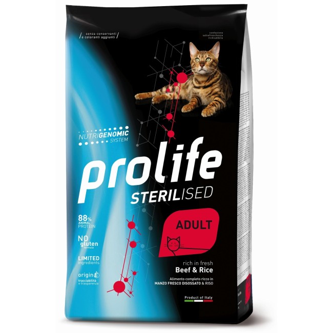Gatto - Sterilised Manzo & Riso Prolife
