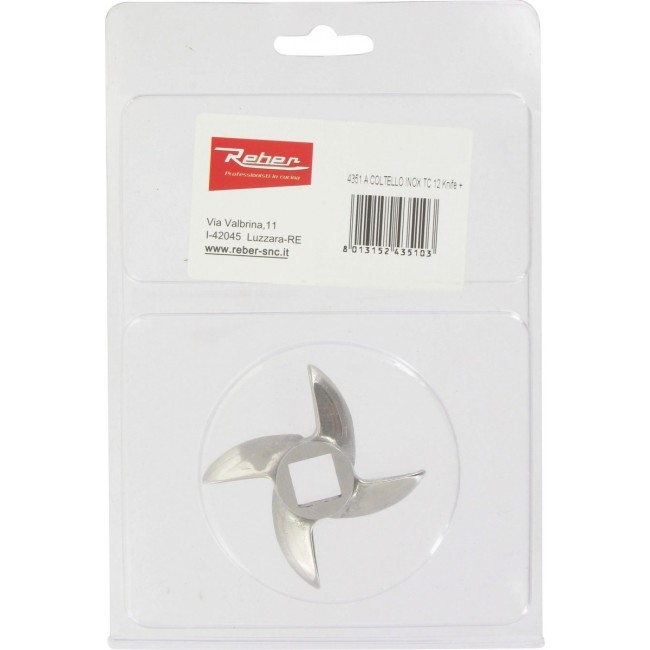 Coltello in Acciaio per Tritacarne N.12 REBER
