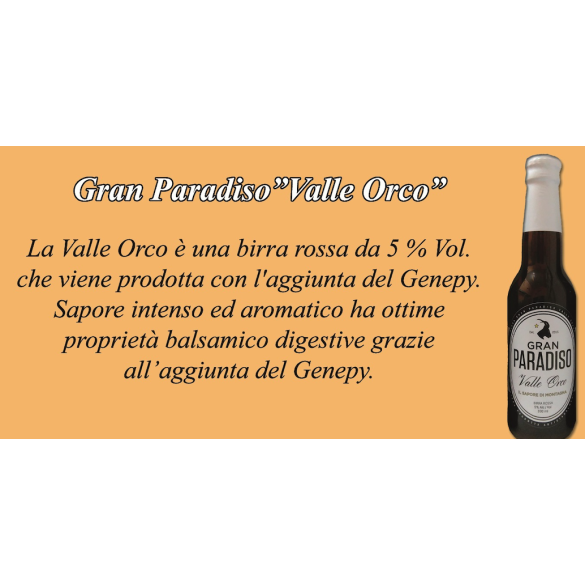 Birra Artigianale "VALLE ORCO" 330 ml