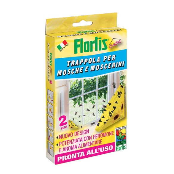 Trappola Mosche & Moscerini Flortis 2 pz