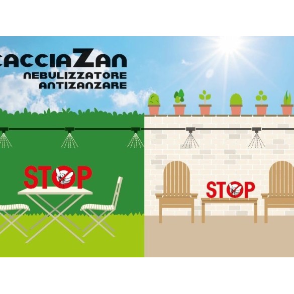 Nuovo Cacciazan 16 LT Nebulizzatore Antizanzare ed Insetti Molesti