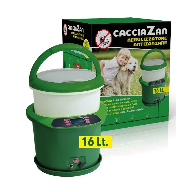 Nuovo Cacciazan 16 LT Nebulizzatore Antizanzare ed Insetti Molesti