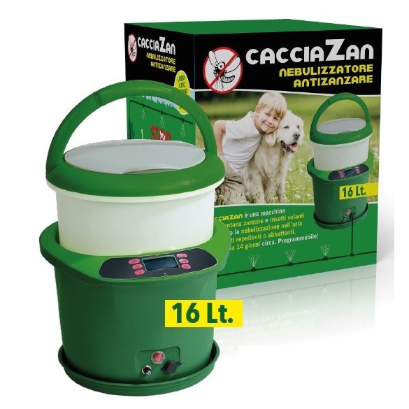 Nuovo Cacciazan 16 LT Nebulizzatore Antizanzare ed Insetti Molesti