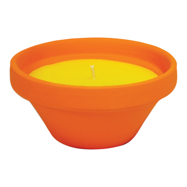 Vaso Caribe in Terracotta con Citronella