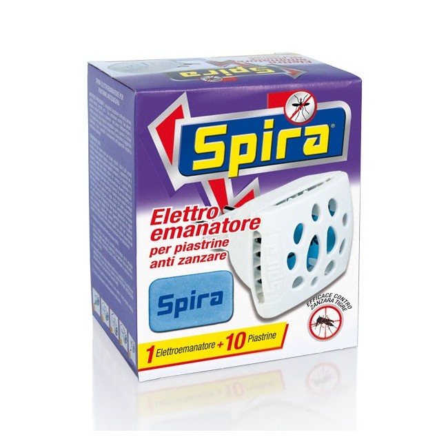 Spira Elettroemanatore + 10 Piastrine Antizanzare