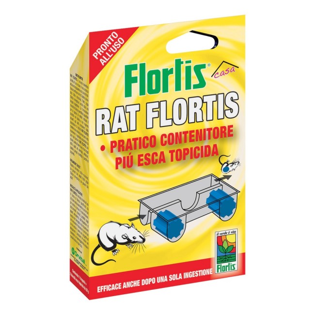 Rat Contenitore + Esca Topicida Flortis