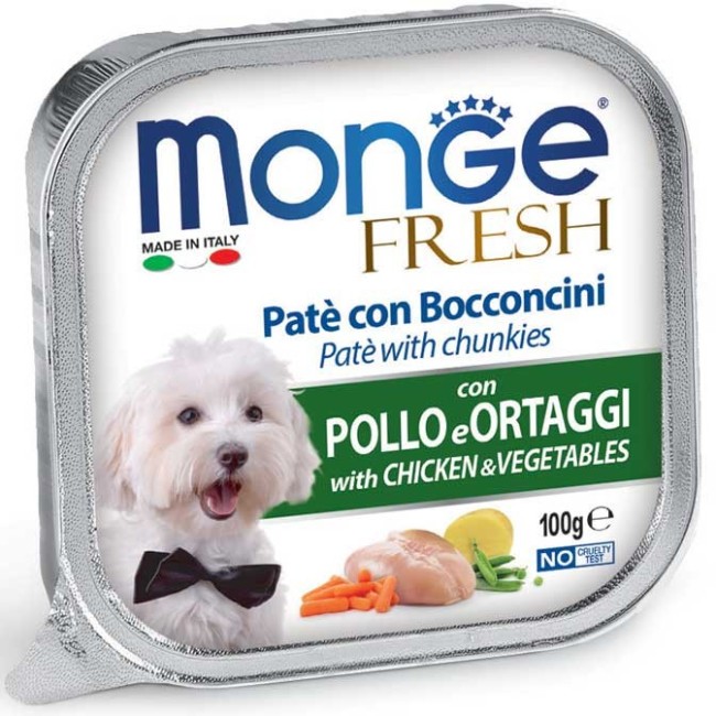 Cane - Pollo & Verdure Fresh Monge 100 gr