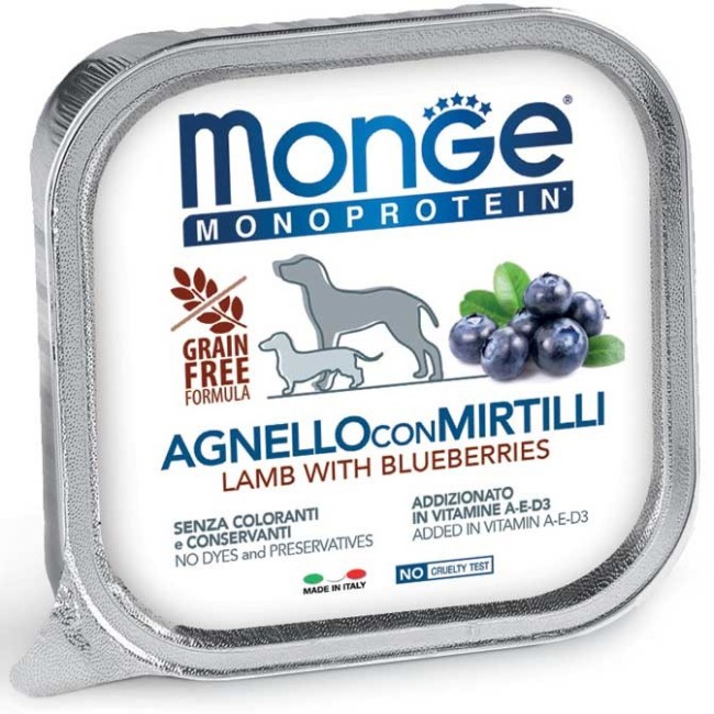 Cane - Agnello & Mirtilli Special Fruits Monge 150 gr