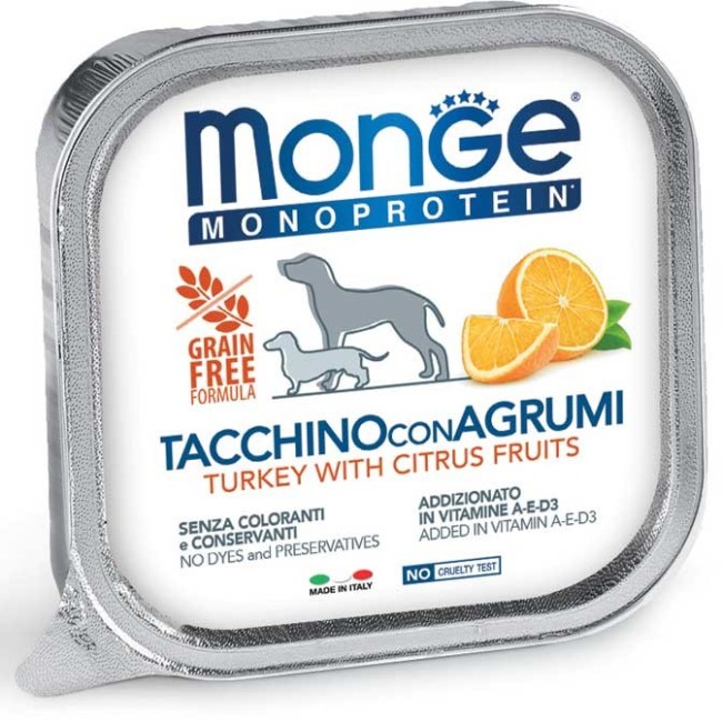 Cane - Tacchino & Agrumi Special Fruits Monge 150 gr