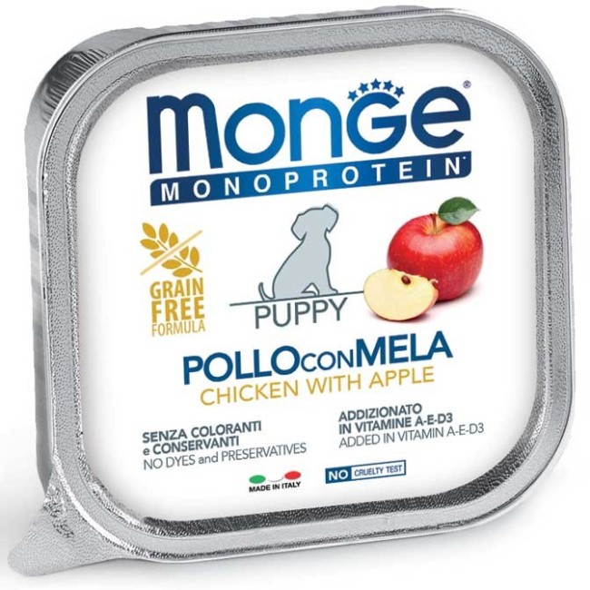 Cane - Pollo & Mela Junior Special Fruits Monge 150 gr