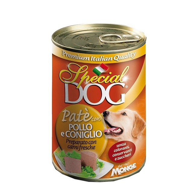 Cane - Patè Pollo & Coniglio Special Dog Gialla Monge 400 gr