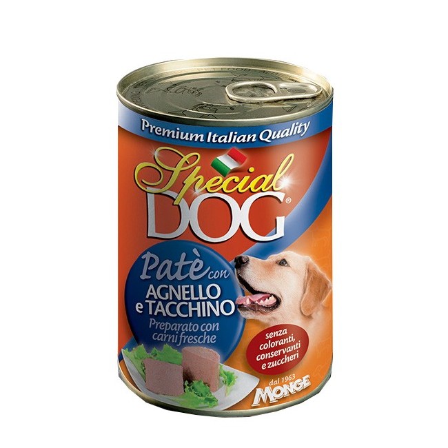 Cane - Patè Agnello & Tacchino Special Dog Blu Monge 400 gr