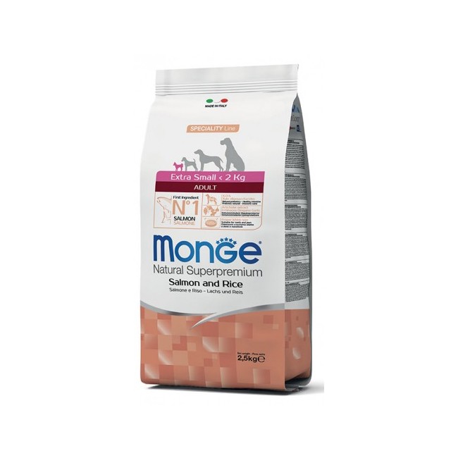 Extra Small Adult Salmone & Riso Monge 800 gr