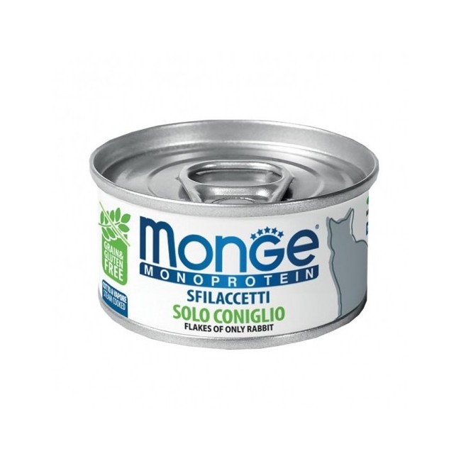 Gatto - Sfilaccetti Monoprotein Coniglio Monge 80 gr