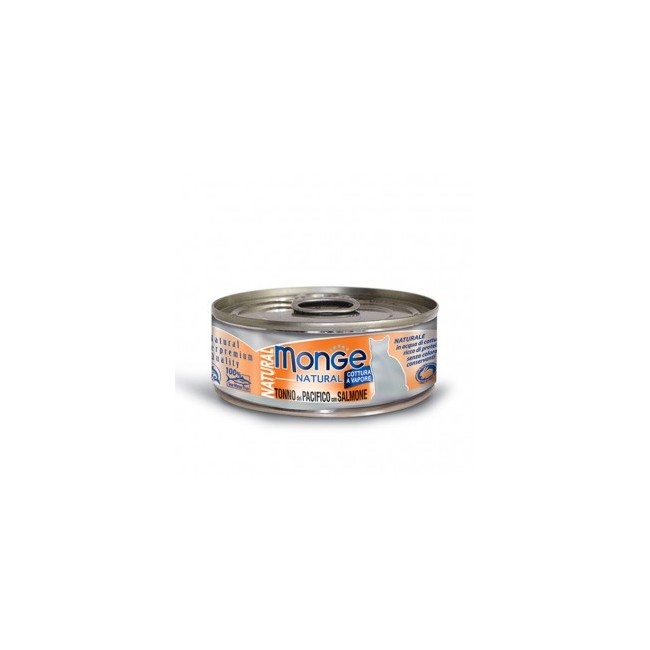 Gatto - Salmone & Tonno del Pacifico Natural Monge 80 gr