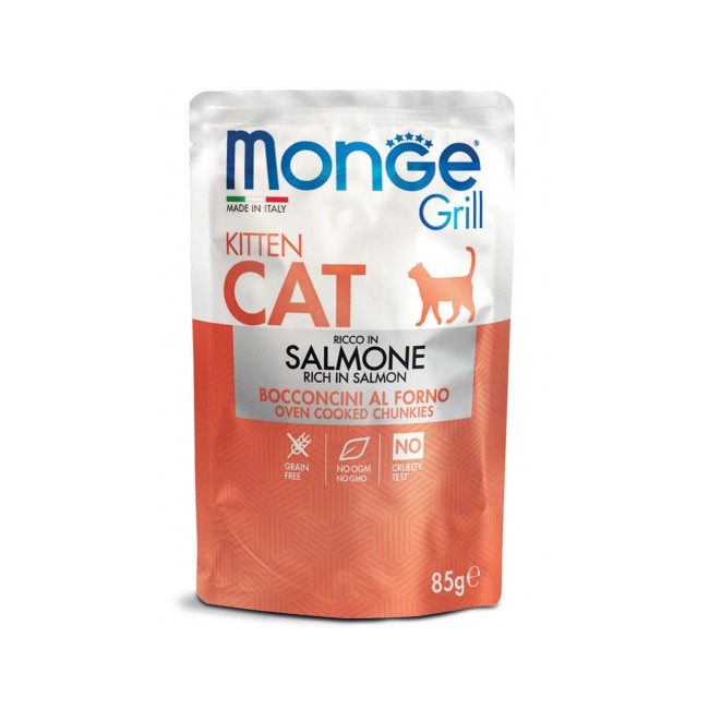 Salmone Kitten Monge Grill 85 gr