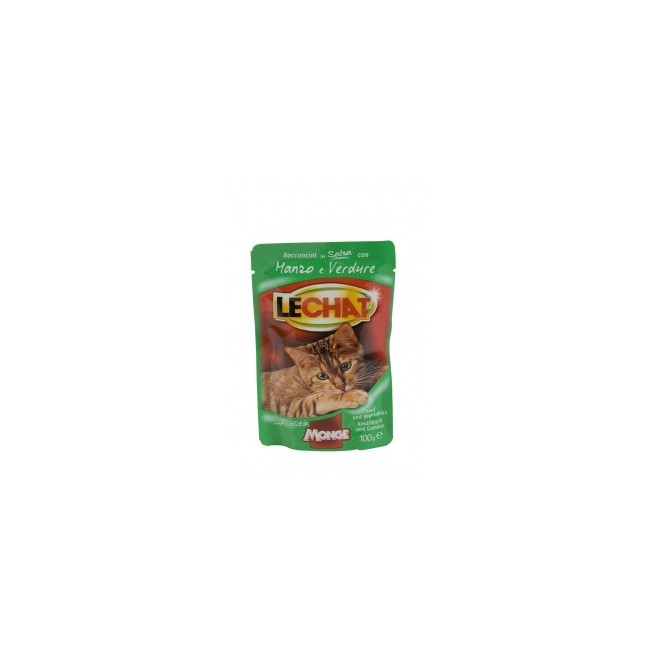 Gatto - Manzo & Verdure Lechat Monge 100 gr