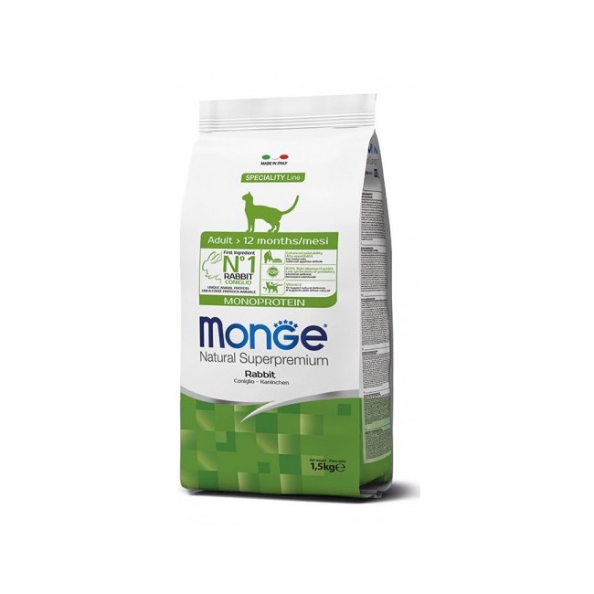 Croccantini Gatto - Coniglio Monge 1,5 Kg
