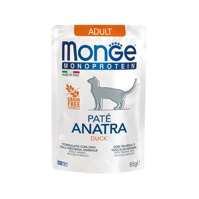Gatto - Monoprotein Anatra Monge 85 gr