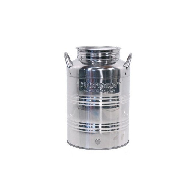 Fusto Acciaio Inox 25 l alto