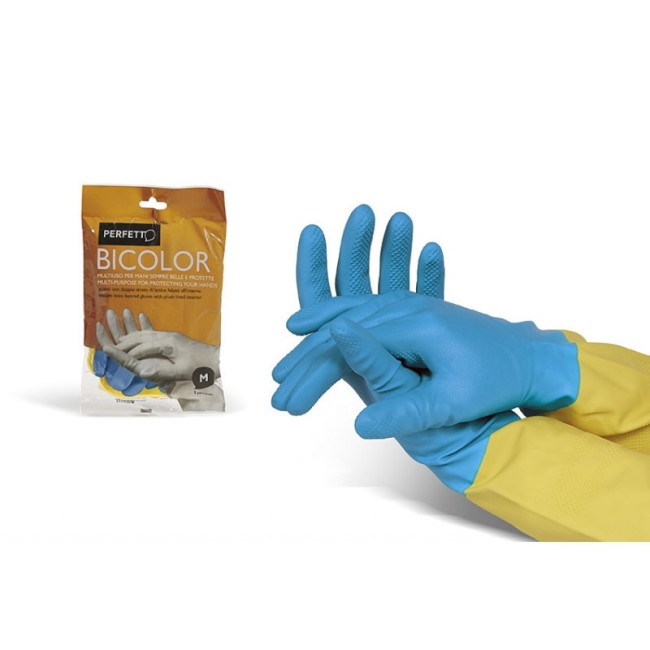 Guanti in Lattice Bicolor Taglia S PERFETTO