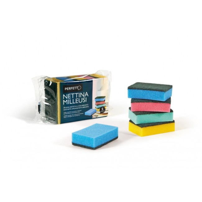 Spugna Abrasiva Milleusi 5 pz PERFETTO