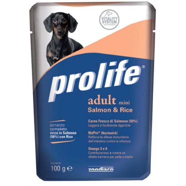 Cane - Adult Mini Salmone & Riso Prolife 100 gr