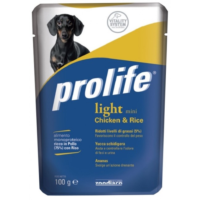 Cane - Adult Mini Light Pollo & Riso Prolife 100 gr