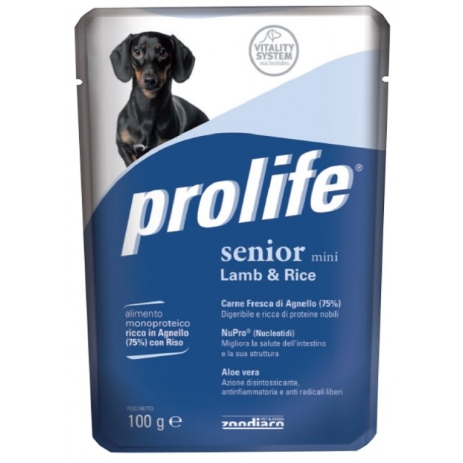 Cane - Senior Mini Agnello & Riso Prolife 100 gr