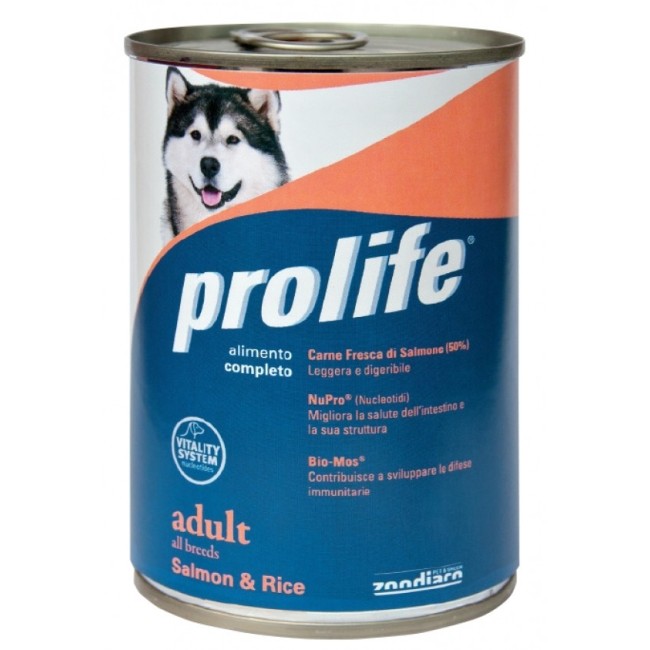 Cane - Bocconcini Adult Salmone & Riso Prolife 400 gr