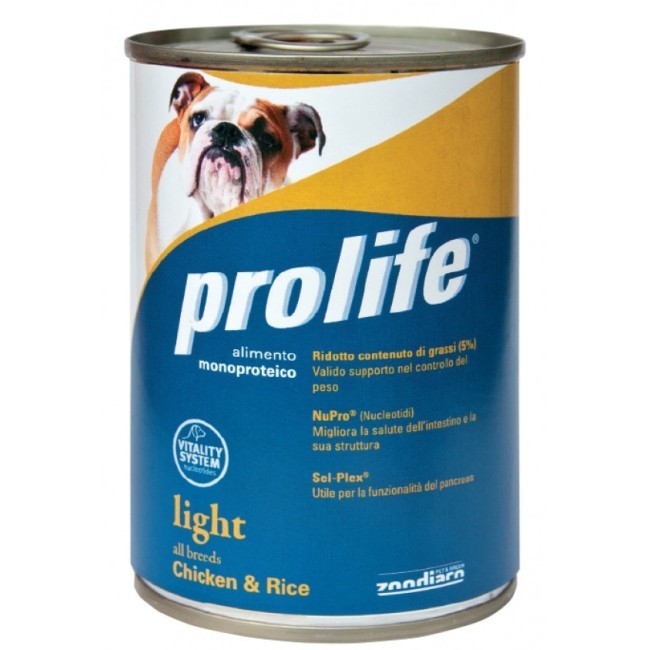 Cane - Bocconcini Light Pollo & Riso Prolife 400 gr