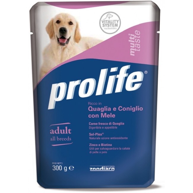 Cane - Quaglia, Coniglio & Mela Prolife 300 gr