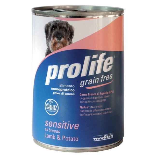 Cane - Grain Free Agnello & Patate Prolife 400 gr