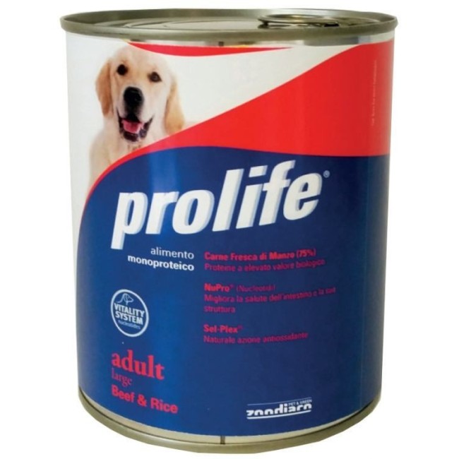 Cane - Adult Large Manzo & Riso Prolife 800 gr