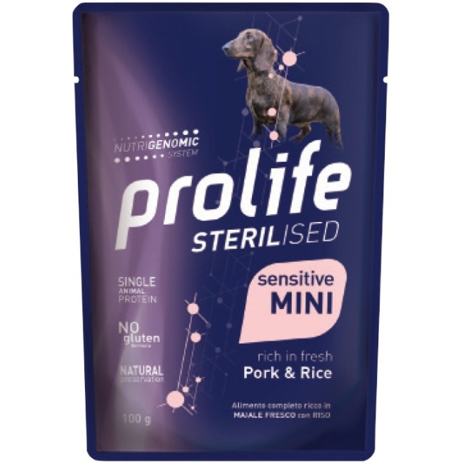 Cane - Sterilised Maiale e Riso Prolife 100 gr