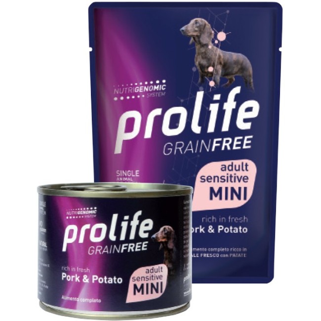 Cane - Grain Free Adult Mini Maiale e Patate 100 gr Prolife