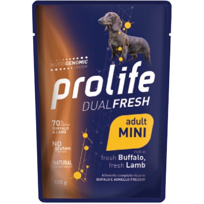 Cane - Dual Fresh Adult Mini Bufalo e Agnello 100 gr Prolife