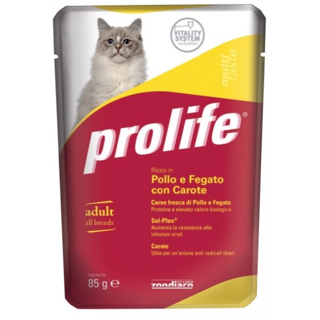 Gatto - Pollo, Fegato & Carote Prolife 85 gr