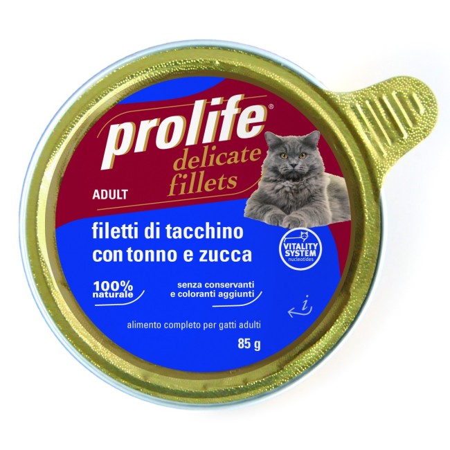 Gatto - Fillets Tacchino, Tonno & Zucca Prolife 85 gr