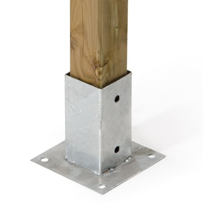 Piastra di Fissaggio a Vite per Pali 91x91 Verdelook