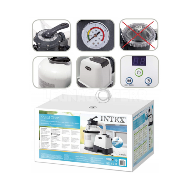 Pompa Filtro a Sabbia da 4500 L/H Intex