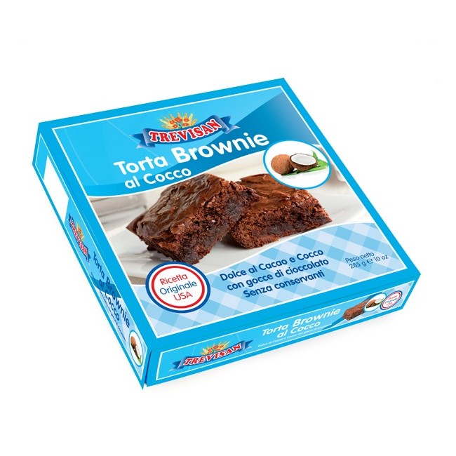 Torta Brownie al Cocco Trevisan 285 gr